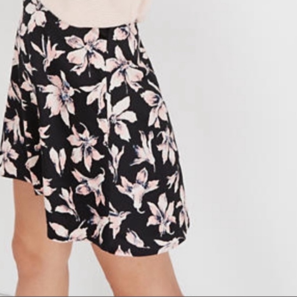 Madewell Satin Orchid Mini Skirt
